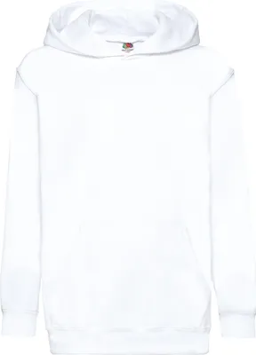 Produktbild von Fruit of the Loom Fruit of the Loom Classic Hooded Sweat Kids Farbe: weiß Größe: 164