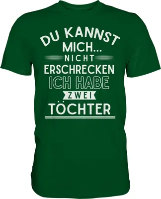 Produktbild von Vater von zwei Töchtern T-Shirt – Bottle Green / M