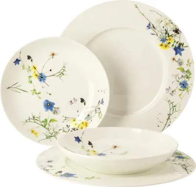 Immagine prodotto di Rosenthal set di 4 piatti bandiera e coup Brillance Fleurs des Alpes 10530-405108-28539