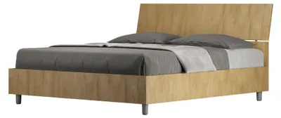 Immagine prodotto di Letto Matrimoniale 160x190 cm Senza Rete Testata Inclinata Demas Quercia