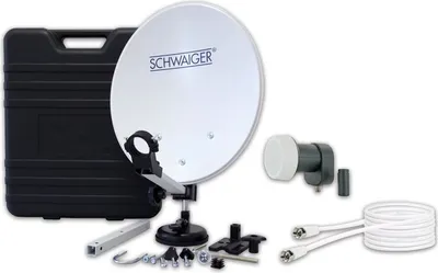 Produktbild von Schwaiger SATSET351, 11,7 - 12,75 GHz, 10,7 - 11,7 GHz, 950 - 2150 MHz, 9,75 - 10,6, Schwarz, Grau, Metallisch, 39 mm