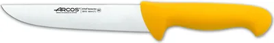 Immagine prodotto di Coltello da macellaio Arcos colore - Prof 291600 acciaio inox nitrum e mango giallo polipropilene ergonomico e lama da 18 cm, vetrinetta
