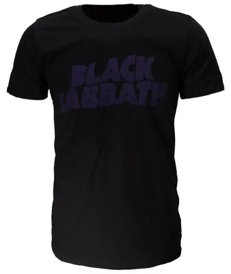 Produktbild von Black Sabbath Vintage Wavy Logo T-Shirt – Offizielles Merchandise - L