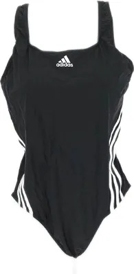 Produktbild von adidas Damen Sport Badeanzug Schwarz Schwimmen 3 Stripes Fitness