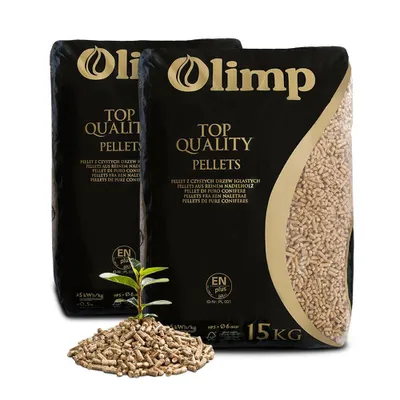 Produktbild von JSM-Brennholz - Holzpellets Olimp - Sackware (2 x 15 kg) EN Plus A1