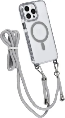 Obrázek produktu pro Pouzdro TUNIQ na zadní stranu pro iPhone 14 Pro Max – šňůrka na krk – Magsafe – šedé