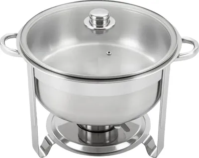Obrázek produktu pro Chafing dish, objem 8,5 litru, provedení z nerezové oceli, stříbrná barva