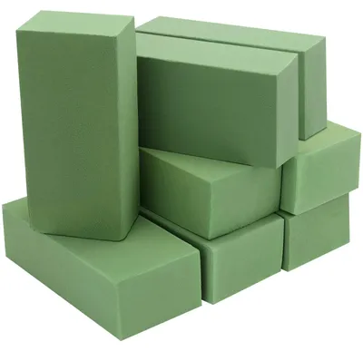 Immagine prodotto di 8 blocchi di spugna da fiorista – ideali per composizioni floreali e decorazioni