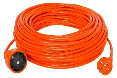 Produktbild von Gartenverlängerungskabel mit 1 Steckdose, 25 m /OMY 2x1/ orange