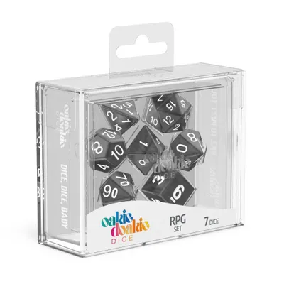 Obrázek produktu pro Sada kostek Oakie Doakie RPG Marble - černá (7)