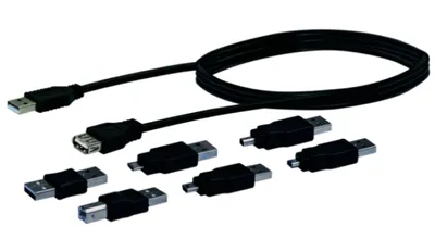 Obrázek produktu pro Schwaiger CAUSET531 - USB A - USB A - USB 2.0 - 480 Mb/s - černá