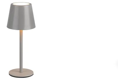 Produktbild von LED Tischleuchte, Außenleuchte, Akku, Metall, grau, H 21 cm