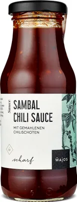 Produktbild von WAJOS - Sambal Chili Sauce - mit gemahlenen Chilischoten 245ml