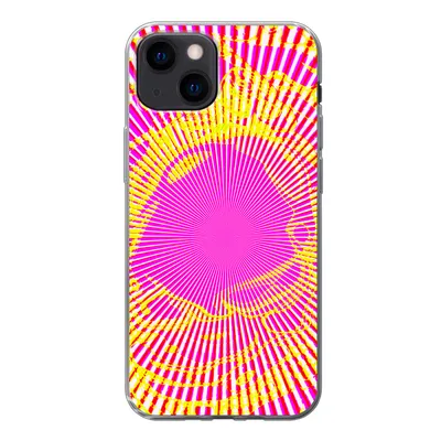 Produktbild von MuchoWow® Handyhülle Schutzhülle Hülle für iPhone 13 mini Kunst - Jet - Psychedelisch Silikon Softcase Handy Hülle - Softcase