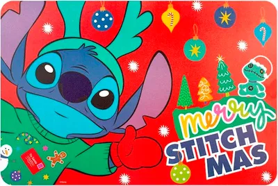 Obrázok produktu pre Podložka pod tanier „Red Stitch Christmas“ z zdobeného polypropylénu, 45 x 30 cm