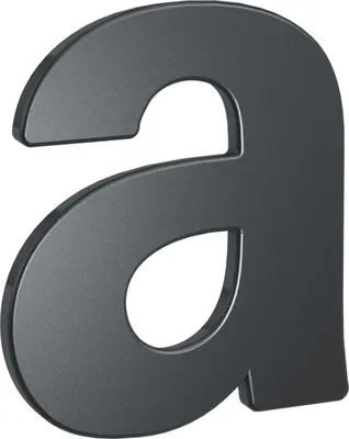 Produktbild von BASI - Hausnummer - HN 160 - a - Stahl Anthrazit - 7300-1012