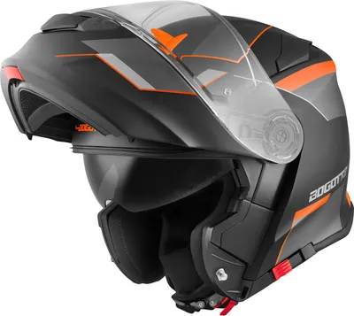 Zdjęcie produktu dla Kask Bogotto V271 Delta flip-up, czarny mat/pomarańczowy, XS