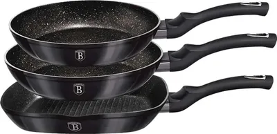 Produktbild von Berlinger Haus 3Er Set Granitpfannen Bh-6904 Carbon Pro