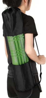 Produktbild von 11,8 x 27,5 Zoll Yogamatten-Netztasche, leicht, atmungsaktiv, für Sport- und Fitnessgeräte, Aufbewahrungssack mit Kordelzug