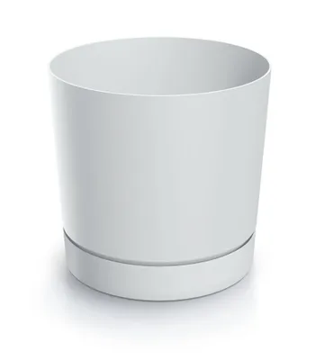 Produktbild von TUBO P Weißer Blumentopf mit Sockel DPOP400-S449
