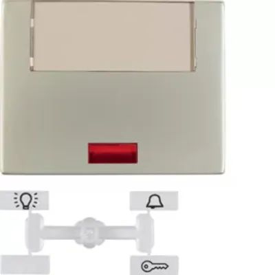 Zdjęcie produktu dla Berker 14967004, Stal nierdzewna, Termoplastyczny, Bezśrubowe, Berker, K.5, 10 szt.
