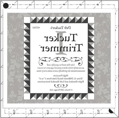 Productafbeelding van Quilting Liniaal - Trim Tool - Strakke Stukken - Linkshandig Gebruik - 17.8 x 7 cm - Origineel