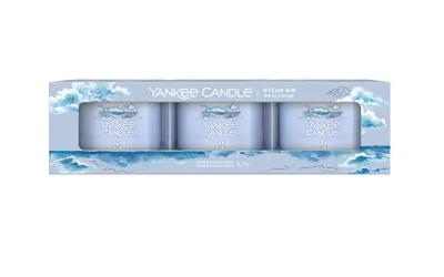Produktbild von Yankee Candle Ocean Air, Rund, Blau, Ozean, 10 h, 3 Stück(e)