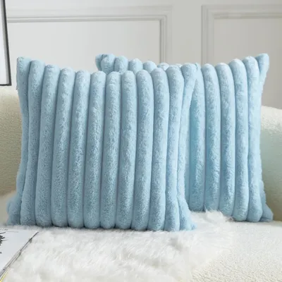 Productafbeelding van Set van 2 Luxe Faux Fur Kussenhoezen 50 x 50 cm