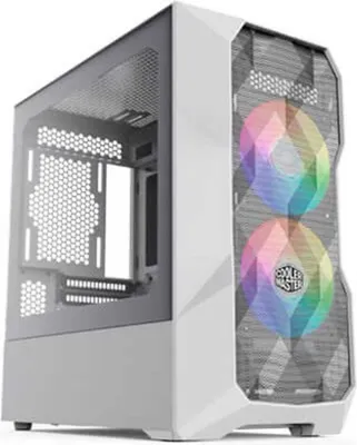 Produktbild von Cooler Master TD300, Mini Tower, PC, Weiß, micro ATX, Mini-ITX, Netz, Kunststoff, Stahl, Multi