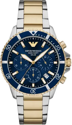Obrázek produktu pro Pánské módní hodinky EMPORIO ARMANI AR11740 v tmavě modré barvě, vhodné pro plavání