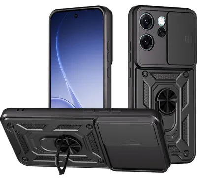 Produktbild von Techsuit – CamShield Series Hülle mit Kameraabdeckung für Oppo Reno15 Pro – schwarz