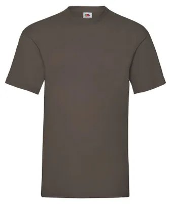 Immagine prodotto di Fruit of the Loom - Maglietta "Valueweight" da uomo FK1802 (S) (cioccolato)