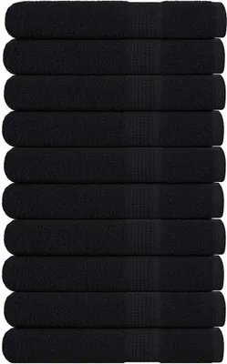 Zdjęcie produktu dla Ręczniki do sauny, FROGN, 10 szt., czarne, 80x200 cm, 360 g/m²
