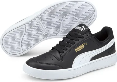 Produktbild von PUMA Shuffle Kinder Sneaker puma black/puma white/puma team gold 20