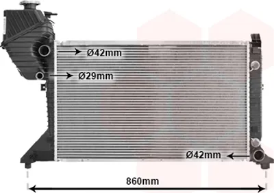 Produktbild von VAN WEZEL 30002343 Kühler Wasserkühler Motorkühler