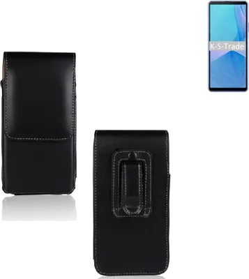 Produktbild von K-S-Trade Gürteltasche für Sony Xperia 10 III Schutz Hülle Handy Hülle mit Magnetverschluss Holster in schwarz