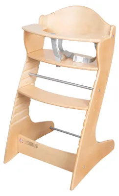 Produktbild von roba Treppenhochstuhl 'Chair Up ', mitwachsender Hochstuhl für Babys & Kinder, Holz, natur