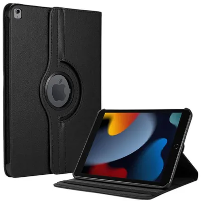 Image de Coque pour iPad 10,2 Pouces (7/8/9ème Génération, 2019/2020/2021) Protection Rotative 360° - Noir