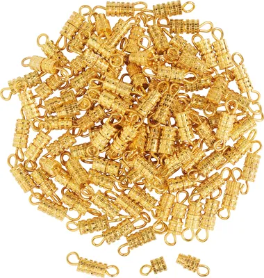 Produktbild von VBS XXL Schraubverschlüsse "3,8 mm", 100 Stück Goldfarben