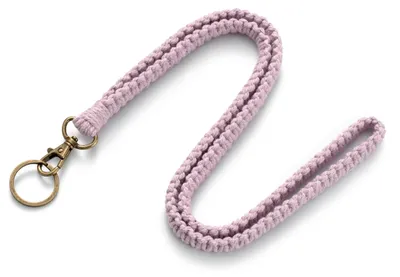 Produktbild von Schlüsselband, personalisierter Schlüsselanhänger, Schlüsselring für Ausweise und Hausschlüssel (lila)