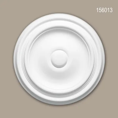 Produktbild von PROFHOME 156013 Rosette aus Polyurethan Deckenrosette Zierelement Ø 26,0 cm
