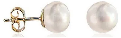 Obrázok produktu pre Luna-Pearls – 311.0326 – náušnice – kultivovaná sladkovodná perla 7–7,5 mm – 585 žlté zlato