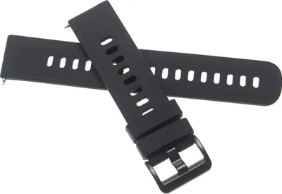 Produktbild von vhbw Ersatz Armband kompatibel mit Amazfit GTR 2, GTS 2 Fitnessuhr, Smartwatch - 12 + 8,5 cm Silikon schwarz