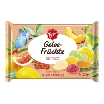 Produktbild von Friedel Gelee Früchte gezuckertes Gelee mit Fruchtgeschmack 250g