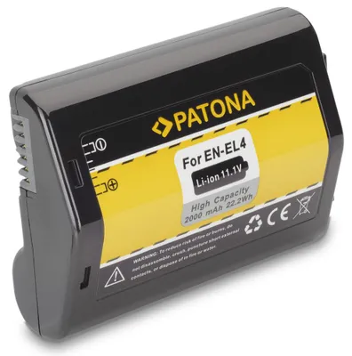 Zdjęcie produktu dla PATONA 1126, Nikon, 2000 mAh, 11,1 V, Litowo-jonowa (Li-Ion)