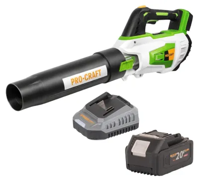 Image de Procraft PB20 Souffleur de feuilles sans fil 20 V TURBO + 1x batterie 4,0 Ah + chargeur