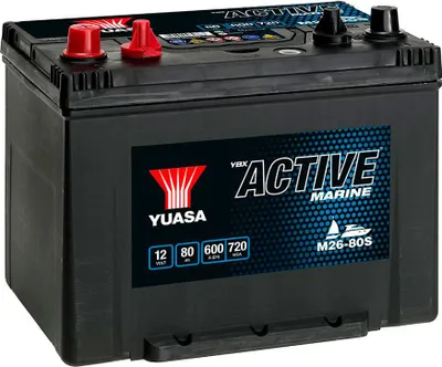 Produktbild von Yuasa 12v 80ah/680a Marine Start L+ Term Autobatterie    One Size
