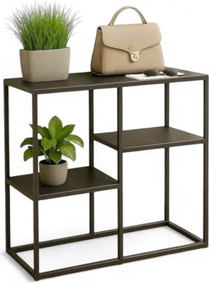 Obrázek produktu pro DanDiBo konzolový stolek úzký kovový moderní 80x80x26 cm příborník odkládací stolek 96634 odkládací stolek předsíňový stolek rozkládací stolek