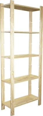 Image de Etagère Pin, 5 tablettes , l.65 x P.28 x H.170 cm