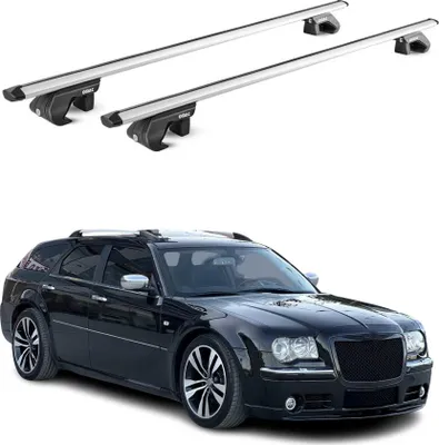 Image de Barres de toit transversales pour Chrysler 300 C SW 2004-2011 5P Alu Gris 2x ABE